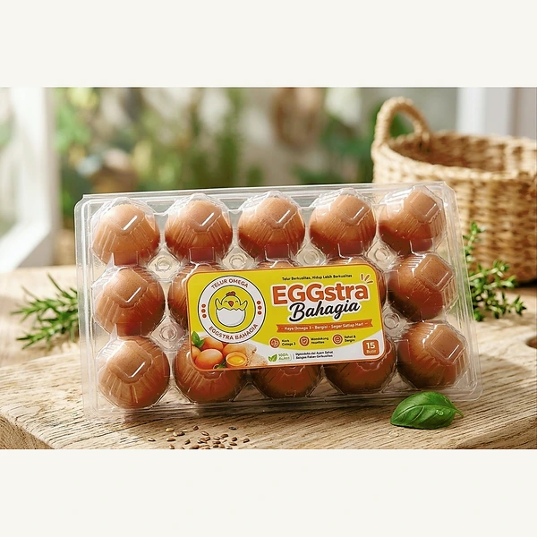 Telur Ayam Omega EGGstra Bahagia-Fresh-Cage Free