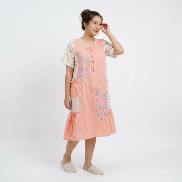 Daster Segitiga Lengan Bordir Cantik - Marsalia Embroidery