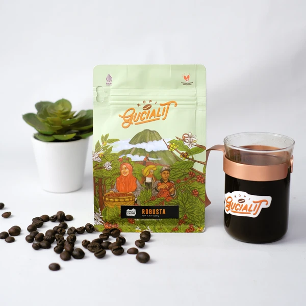 Kopi Robusta 200 gram Bale Kopi Gucialit