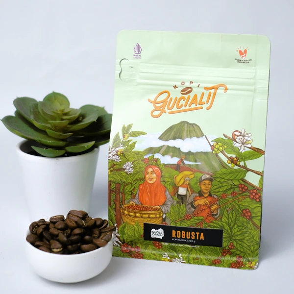 Kopi Robusta 200 gram Bale Kopi Gucialit
