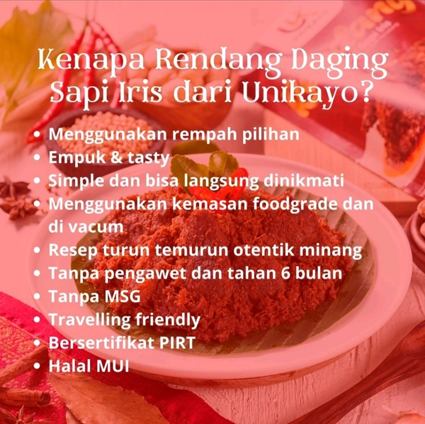 Rendang Daging Sapi Iris