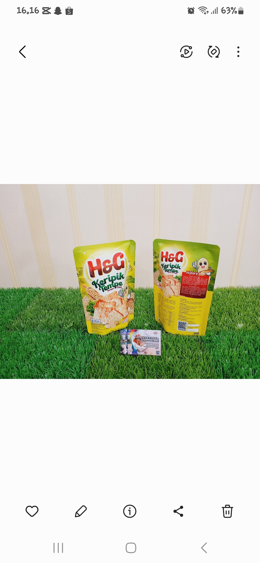 Keripik tempe H&G